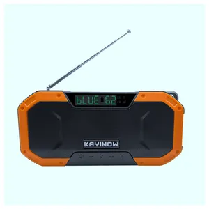 Am Fm radio multi speakers for home and outdoor emergency kits noaa wb fm Radio With Solar Panel/ Hand Crank Power