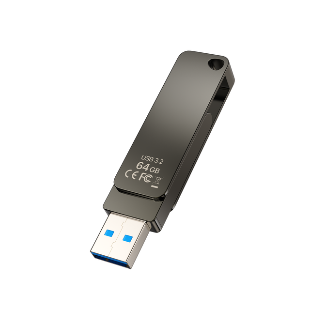 For 100% Original 64GB Metal USB3.2 Type-C OTG High-Speed Flash Drive