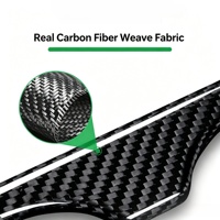 Nouvel autocollant de garniture de panneau de porte-gobelet arrière mat, facile à coller, accessoires de modification intérieure pour Model 3 Model Y 2019-2022
