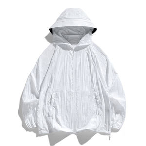 Chaqueta con Capucha Protectora Solar UPF50+ con Logotipo Personalizado, Fresca, Transpirable, para Verano, Protección UV, Ropa de Pesca para Parejas Masculinas - Product Image 1