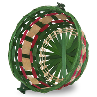 TF- GGB15 Gros en bois décoratif Noël nouveau bébé bambou tissé garniture emballage panier pour tissé en vrac boîte Cadeau panier
