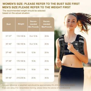 Custom Logo Adjustable Gym <b>Weighted</b> Vest <b>for</b> <b>Men</b> Women Fitness Strength Training Crossfit Running Workout Heavy Duty - Product Image 5