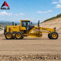 Niveleuse à moteur SDLG G9165 d'occasion pour le nivellement du terrain, la construction de routes et les travaux de terrassement