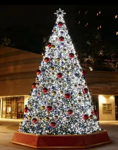 Kg Kerstversiering 10ft 20ft 30ft 40ft Giant Kerstboom Werf Mall Vierkante Deco Grote Kerstboom Met Licht