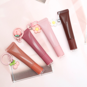 Hydrating bóp ống Lip Gloss Plumper dễ thương Lip Gloss bán buôn trang phục Logo Peptide Lip Gloss với Keychain - Product Image 5