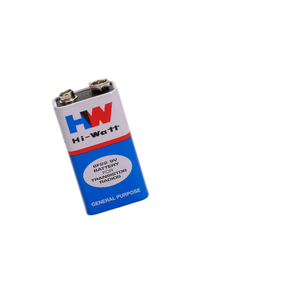 장난감 가전 제품 및 전동 공구를위한 하이 와트 정사이즈 아연 탄소 9V 6F22 배터리 - Product Image 5