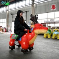 Manège de dinosaure animatronique populaire Gecai pour les parcs à dinosaures
