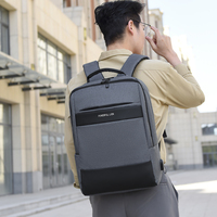 Mochila para Portátil Unisex 2026, Grande, Impermeable, de Nailon, con Puerto USB, Panel Personalizado, Bolsa de Negocios para Hombre