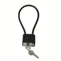 Cadenas de sécurité cylindrique en acier inoxydable RHETECH, blindé, intelligent, à empreinte digitale et combinaison, sans clé, 3 clés, Grade 1 ANSI