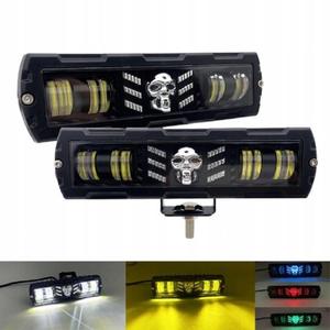 Barre lumineuse de travail LED RGB 6 pouces avec lentille 6D à faisceau combiné 12-80V pour véhicules tout-terrain, camions et VTT – État : Neuf - Product Image 1