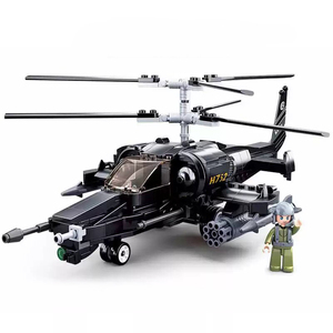 Jeep, <span class=keywords><strong>char</strong></span> et avion de chasse de la Seconde Guerre mondiale compatibles avec les figurines miniatures, blocs de construction en plastique ABS, jouets éducatifs <span class=keywords><strong>d</strong></span>'assemblage pour enfants et garçons - Product Image 3