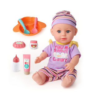 Personalizado 14 pulgadas de cuerpo completo de silicona <span class=keywords><strong>Reborn</strong></span> bebé al por mayor muñecas juguetes baratos con biberón de juguete <span class=keywords><strong>para</strong></span> bebé con 12 sonidos - Product Image 1