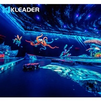Jeux d'aquarium interactifs réalité augmentée mur de médias de musée intelligent lumière led accessoires de décoration équipement de jeux d'eau