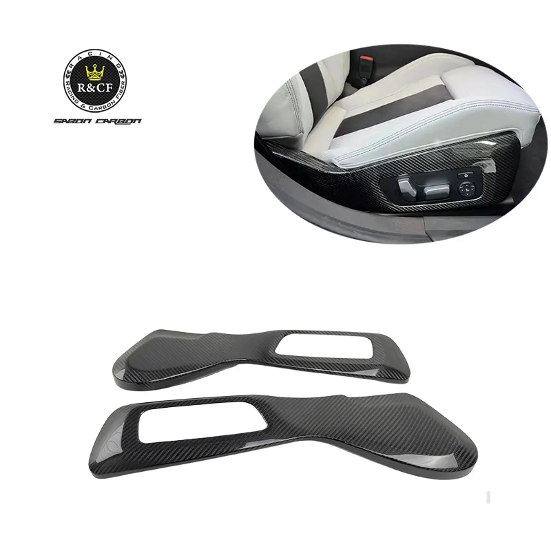 Droge Carbon G80 M3 Vezel Interieurbekleding Zijzitting Bekleding Frame Paneel Cover Pasvorm Voor Bmw G80 M3 G82 M4 2021 +