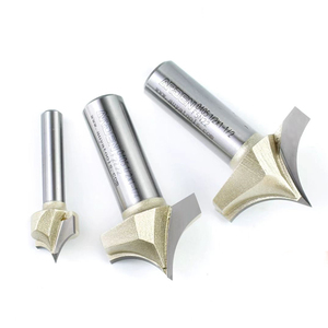 Arden Tideway Tiger carpintería <span class=keywords><strong>CNC</strong></span> herramientas 1/2 1/4 vástago carburo puerta <span class=keywords><strong>Panel</strong></span> madera Ovolo tallado broca puntiaguda Roundover <span class=keywords><strong>Router</strong></span> Bit - Product Image 5