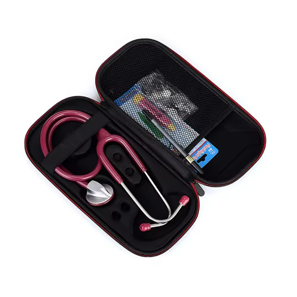 Özel sert kabuk EVA tansiyon aleti stetoskop durumda depolama tıbbi aracı taşıma çantası
