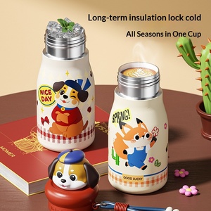 Nueva taza con pajita de acero inoxidable 316 estilo Ins, linda, con cordón, para niñas, niños y estudiantes. - Product Image 4