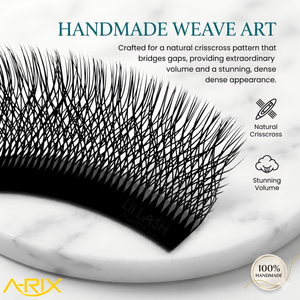ขนตาปลอม A-RIX 5D รูปทรง W แบบเพิ่มวอลลุ่ม ขนตาเนื้อนุ่มแบบด้าน สีดำ Clover Lashes ระดับพรีเมียม ให้ลุคหนาแน่นทันใจแบบมืออาชีพ - Product Image 3