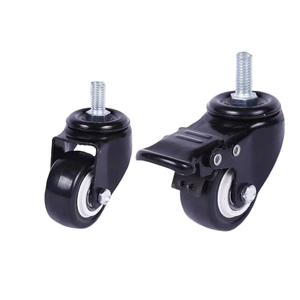 1,5 polegadas/40mm 2 polegadas/50mm 2.5 polegadas/60mm Perfil Baixo Stem Rosqueado Bola Stem Rosqueada Móveis Roda <span class=keywords><strong>Caster</strong></span> para cadeira - Product Image 2