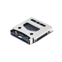 Porte-cartes M6117 Micro SD+Nano SIM push-pull, lecteur de carte TF pour maison intelligente, voiture électrique, vente en Inde, Israël, Turquie
