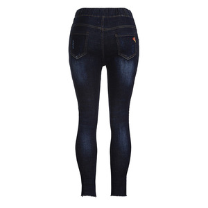 Jeans déchirés pour femmes, vêtement de maternité de haute qualité, nouvelle collection 6xl, extensible, taille haute, vente en gros - Product Image 5