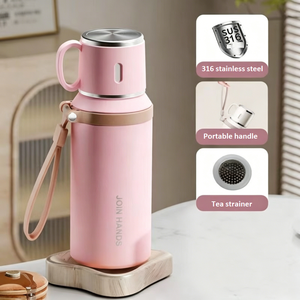 600ml Stainless Steel Vacuum Insulated Water Bottle Tumbler for <b>Hot</b>/<b>Cold</b> Drinks Business Gift - Product Image 4