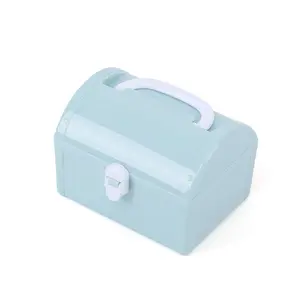 Kotak penyimpanan alat tulis plastik multifungsi, kotak penyimpanan kosmetik portabel PP untuk hadiah