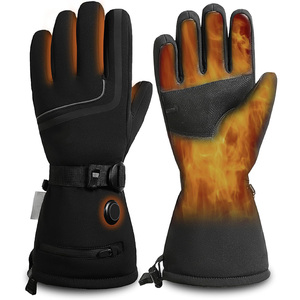 Gants chauffants imperméables à doigts complets en gros d'usine, antidérapants, intelligents, pour le ski, le vélo, l'hiver - Product Image 1