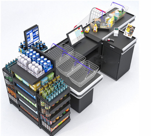 Mostrador de Caja para Supermercado Comercial con Cinta Transportadora - Product Image 4