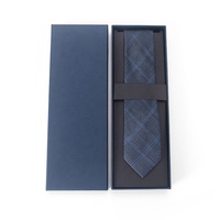 Boîte-cadeau d'emballage de lien de cou en carton rigide de quantité minimale de commande LOW Logo personnalisé