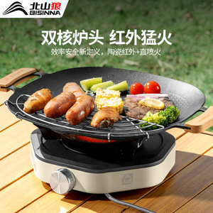 Portable <b>Gas</b> Stove Metal Burner Head 1.3kg Outdoor <b>Camping</b> Cooking Brewing Tea - Product Image 4