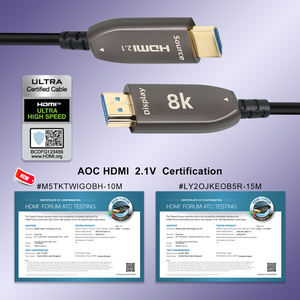 Kabel AOC serat optik HDMI 2.1, berlapis emas 8K 60Hz 4K 120Hz 48Gbps kecepatan tinggi Male untuk Monitor PC PVC komputer DVD <span class=keywords><strong>Pl</strong></span> - Product Image 6