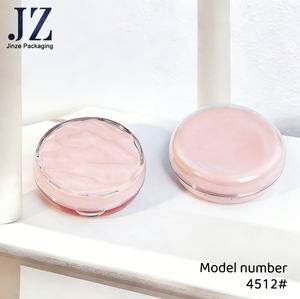Funda de cojín Jinze Round Cosmetics Foundation Packaging con tapa ondulada y Mirror Novel Nox - Product Image 2