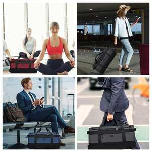 กระเป๋าออกกำลังกายแบบดัฟเฟิล ขายดีจากซัพพลายเออร์ ปรับแต่งโลโก้ได้ พร้อมซิปแบบพกพาสะดวกสำหรับใช้งานกลางแจ้ง ผลิตจากผ้าโพลีเอสเตอร์ - Product Image 4