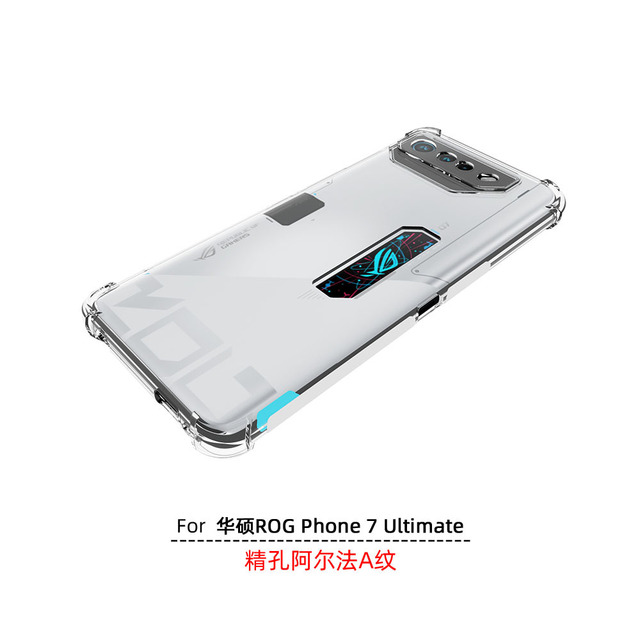 Clear Shockproof 360 Matte Bumper Slim TPU Cover Case for Asus ROG Phone 7 Ultimate