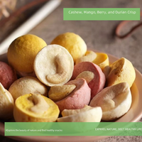 Gefreeze-droogde mango cashewnoten, natuurlijke voeding, knapperige textuur voor ontbijtgranen, yoghurttopping & groothandel