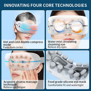 新製品2025年人気スマートミュージックアイマッサージャーマスクインテリジェントアイエロジー暖かい熱シアツリラックスアイケアマッサージャー機器 - Product Image 6
