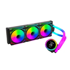 Nouveau 360mm CPU refroidissement à eau avec 5V ARGB ventilateur puissant refroidisseur d'eau pour ordinateur de jeu ATX boîtier tours LED refroidisseur liquide pour CPU