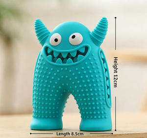 Jouet à mâcher durable pour chien, petit monstre, jouet sonore, brosse à dents pour animaux, résistant aux morsures, facile à nettoyer, pour le nettoyage des dents - Product Image 4