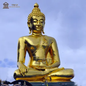 בית תפאורה מתנות עבודות יד גדול ייחודי בעבודת יד תאילנדי בודהה פיסול - Product Image 1