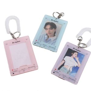 Porte-clés en plastique personnalisé à faible MOQ pour photocartes d'idols Kpop, présentoir de cartes en acrylique - Product Image 1