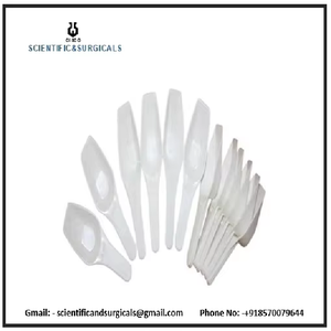 Cuchara de polipropileno no oxidable autoclavable excelente reemplazo para suministros educativos metálicos - Product Image 6