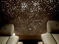 Lumière de toit de voiture portable, mini lumière de nuit à fibres optiques en forme d'étoile filante avec télécommande, kit de décoration intérieure 12V