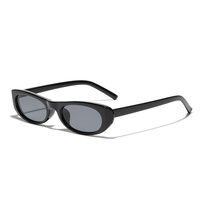Nouvelles lunettes de soleil unisexes, monture rectangulaire petite en écaille de tortue, style Y2K futuriste, marron, blanc, noir, UV400, pour hommes et femmes, en PC