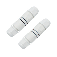Bloc de jonction rapide étanche IP68 220V, type RCA, contact en cuivre, nylon, connecteur 3 voies 25A, câble enterré