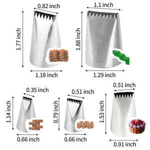 Set di punte per tubazioni in tessuto Basketweave, in acciaio inox 3D mezza fila ugelli per glassa intrecciati per torte di fiori strumento di decorazione per pasticceria <span class=keywords><strong>e</strong></span> fondente - Product Image 5