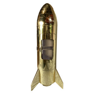 Muebles de aviación antiguos a buen <span class=keywords><strong>precio</strong></span>, gabinete de cohete, gabinete de decoración de aluminio dorado para Club Bar, sala de estar - Product Image 2