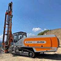 Machine de forage Zhigao ZEGA D470A, cabine de forage, exploitation minière de pierres, équipement de forage DTH, exploration, trous de dynamitage, machine de forage sur chariot