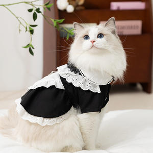 Vestidos de gato, Vestidos Country Maid, Roupas de gato finas e fofas para primavera e verão, Pet Princess Outfits - Product Image 5