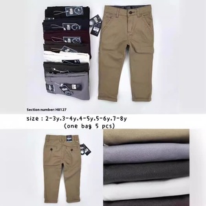 Nouveau <span class=keywords><strong>pantalon</strong></span> en jean droit décontracté pour garçons pour printemps automne multicolore 2-8Y <span class=keywords><strong>pantalon</strong></span> pour enfants avec boucle H8086 commerce extérieur - Product Image 3